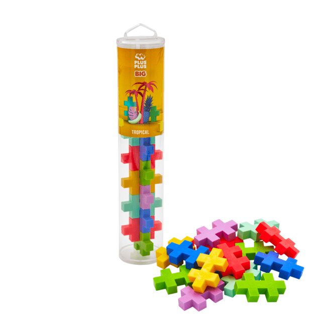 Plus Plus ehitusklotsid, BIG troopiline mix, 15