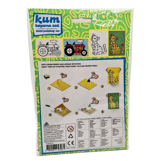 Red Castle kūrybinis smėlio rinkinys, Tigras ir Traktorius 3