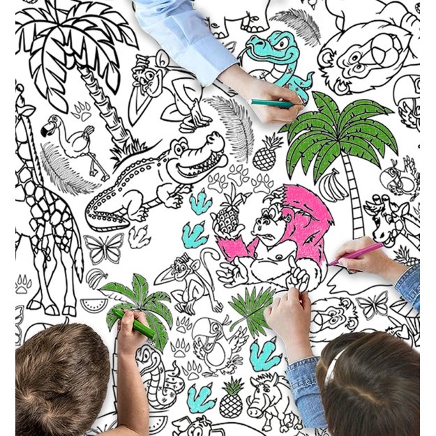 Splat Planet krāsošanas galdauts, Safari 2