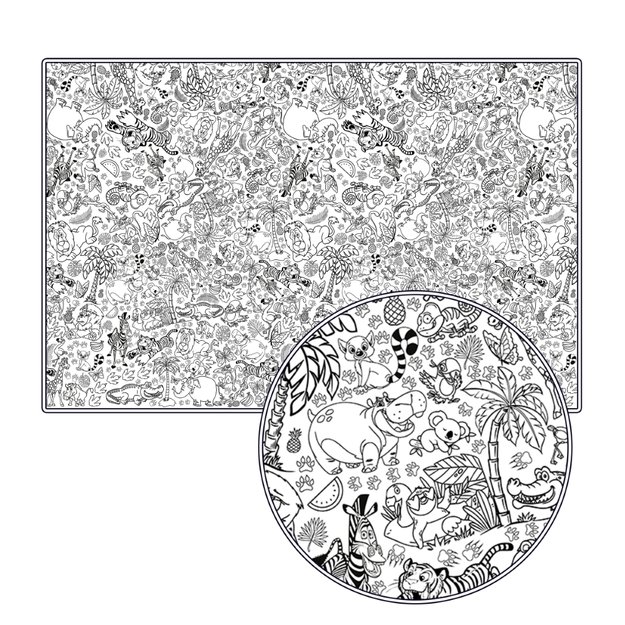 Splat Planet krāsošanas galdauts, Safari 4