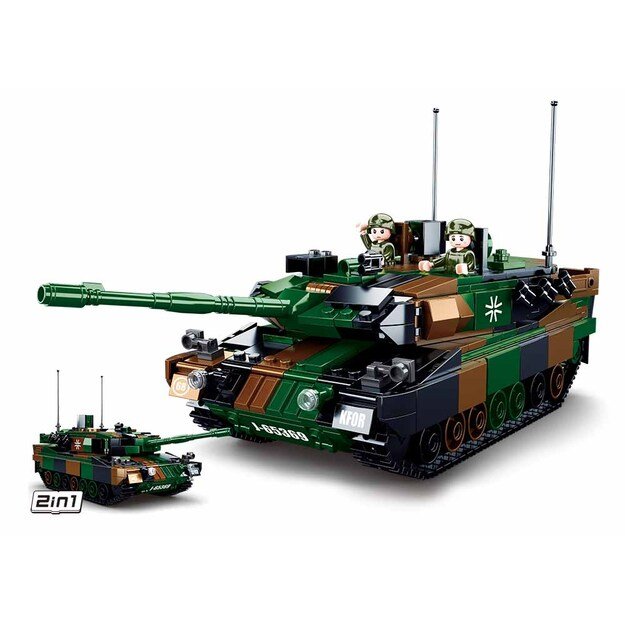 Sluban konstruktorius, LEOPARD 2A5 pagrindinis tankas 2in1, 766 det. 1