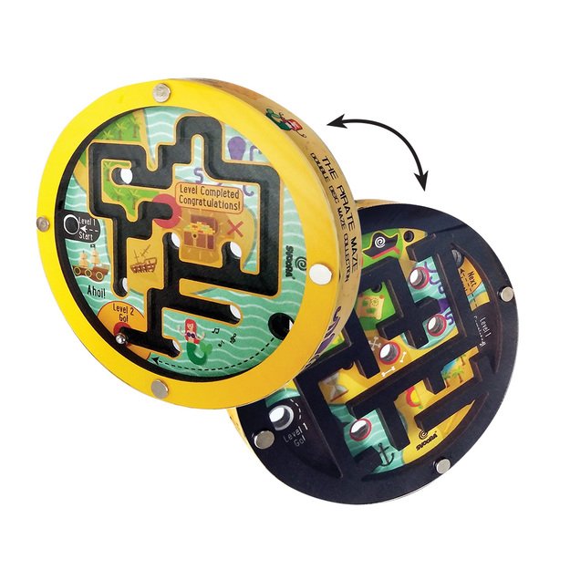 Svoora puidust kahekordne kettalabürint, Piraadid