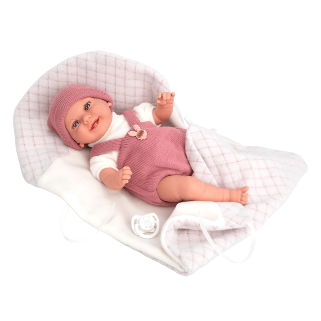 Arias nukk koos pastellroosa tekiga, 35 cm 5