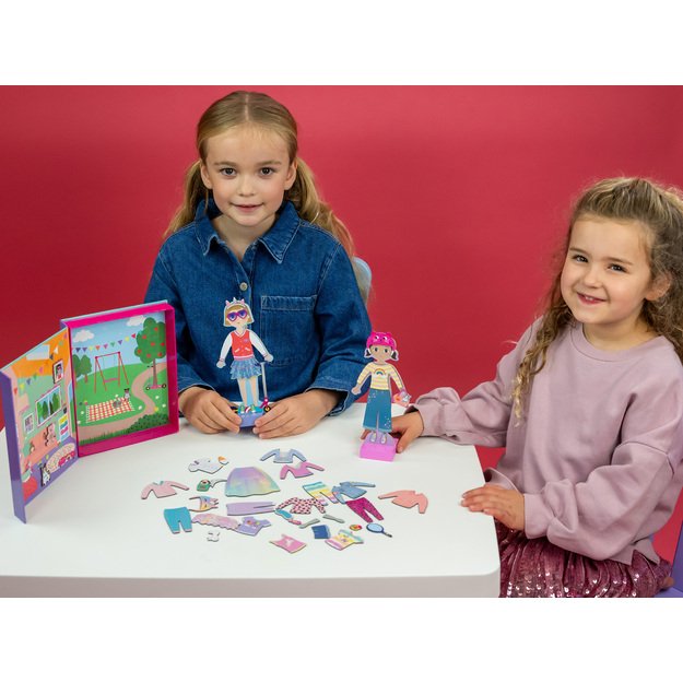 Magnetinis žaidimas aprenk lėlytes, Geriausios draugės 4