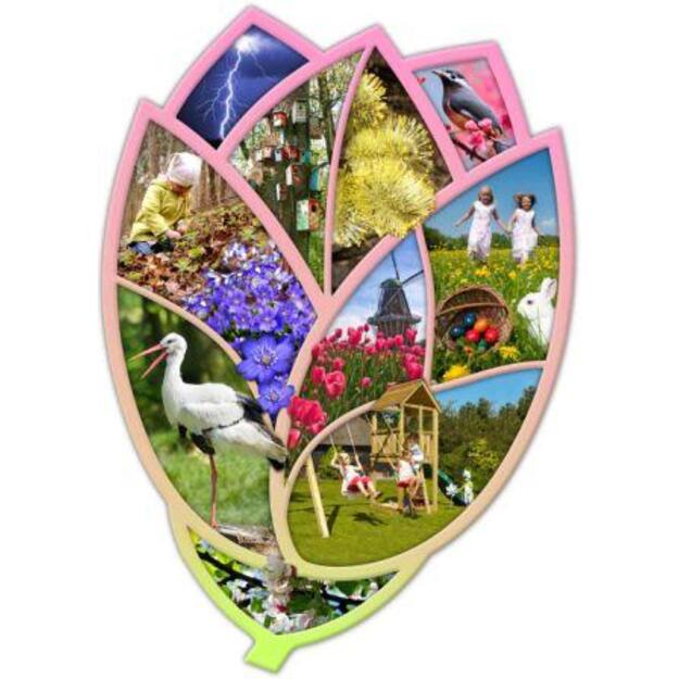 Lavinanti maxi dėlionė SEASONS (Anglų kalba), 3-6 metų vaikams 3