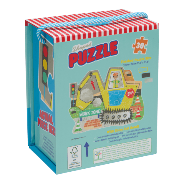 Shaped Jigsaw Puzzle, Construction, 30 pcs. 2