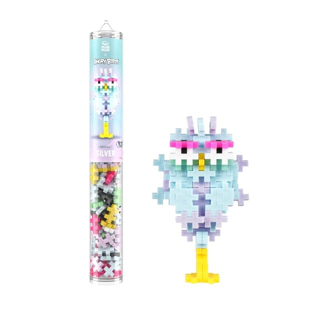 Plus Plus ehitusklotsid Angry Birds Silver, 110 tk.