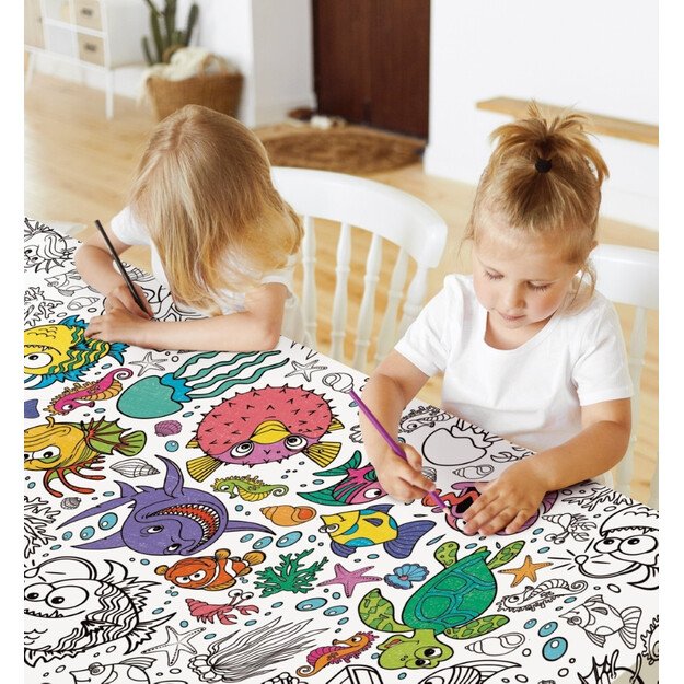 Splat Planet krāsošanas galdauts, Jūra 2