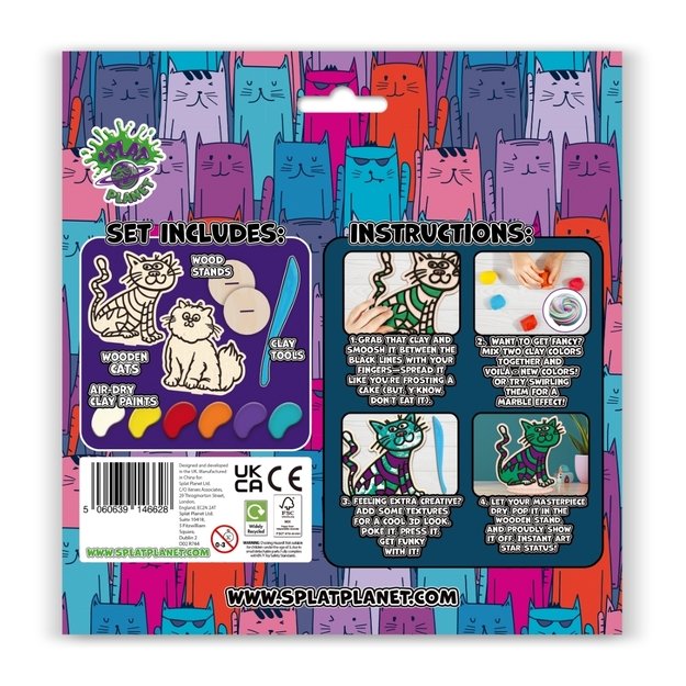 Splat Planet savivärvimise komplekt, Kiisu 1