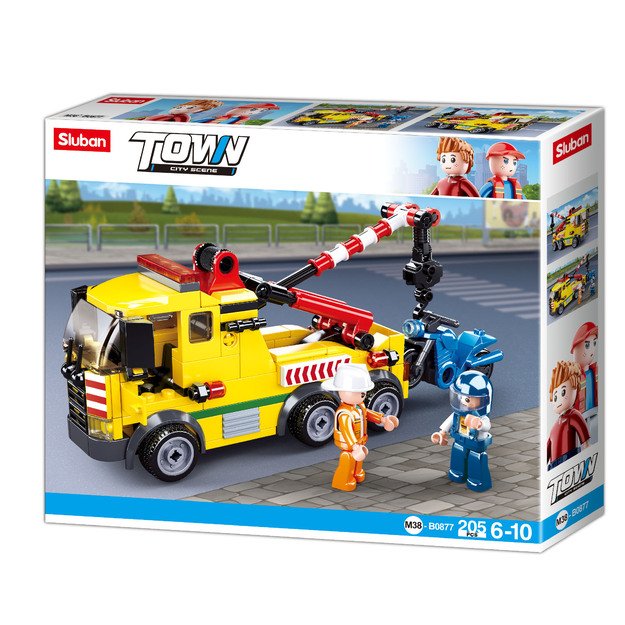 Sluban ehitusklotsid, Mobiilkraana, 205 tk.