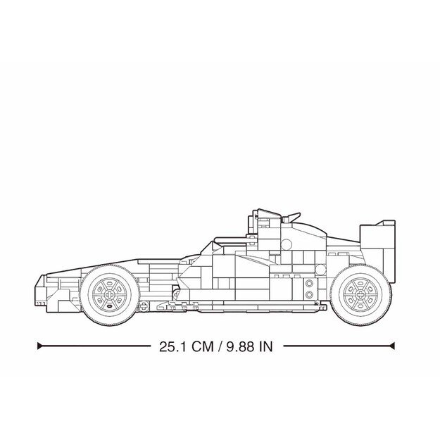 Sluban ehitusklotsid, RC F10 auto B1023, 423 tk. 2