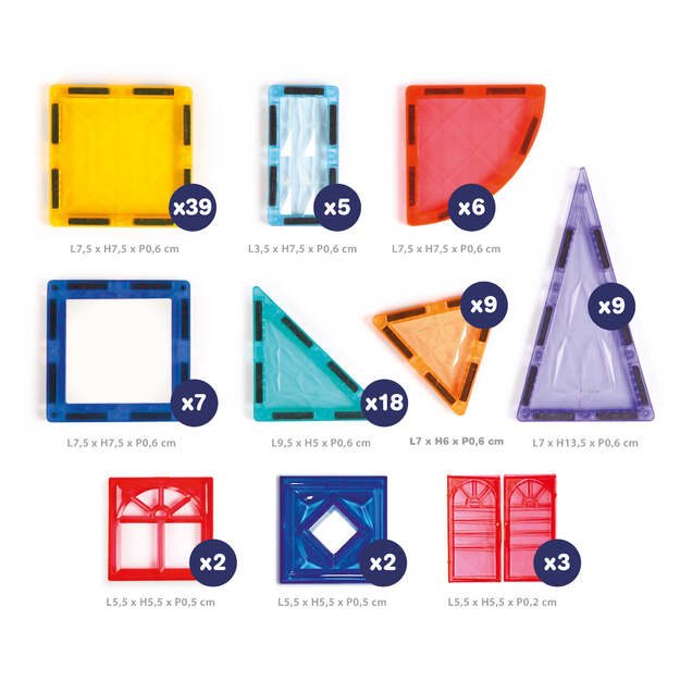 LUDI magnetilised ehitusklotsid XXL 1