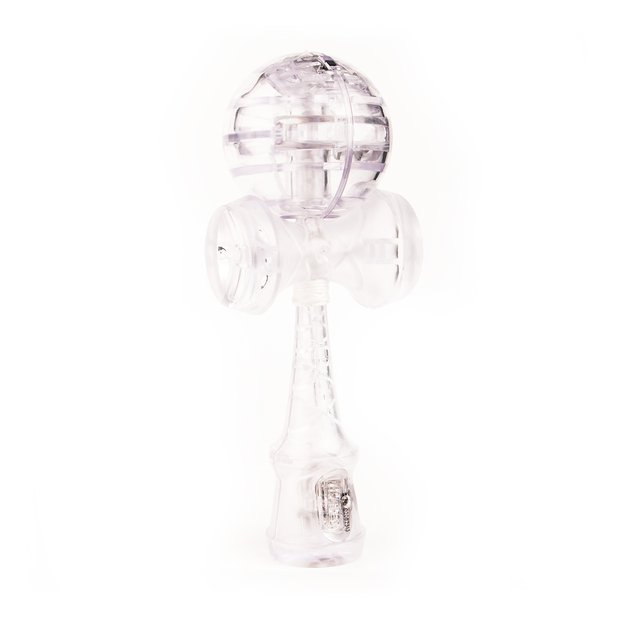 Kendama baltas, plastikinis su LED