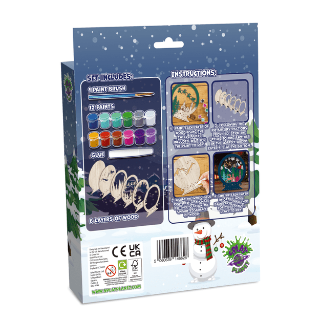 Splat Planet 3D puidust kunstikomplekt, Jõulukuul 2