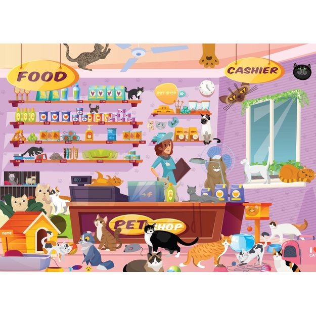 Brain Tree dėlionė, Gyvūnų parduotuvėlė, 500 det. 3