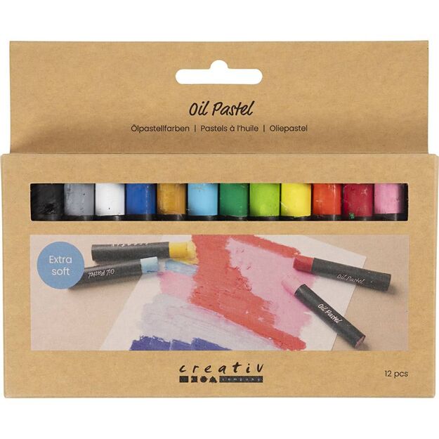 Creativ aliejinės pastelės 1