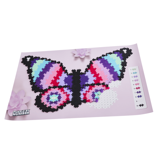 Plus Plus puzzle by number BUTTERFLY, 800 pcs. 2
