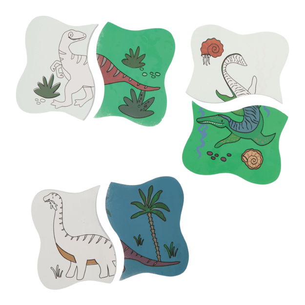 Magiškas maudymosi žaislas-dėlionė, Dinozauras