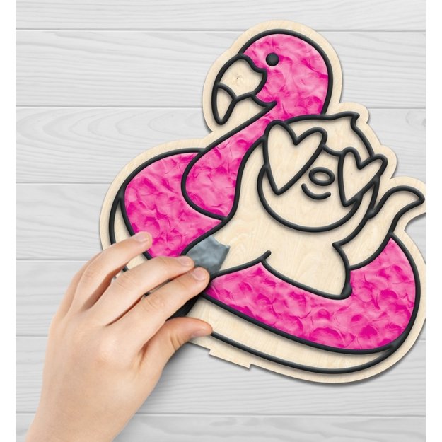 Splat Planet kūrybinis modelino rinkinys su mediniais Tropikų gyvūnais 5