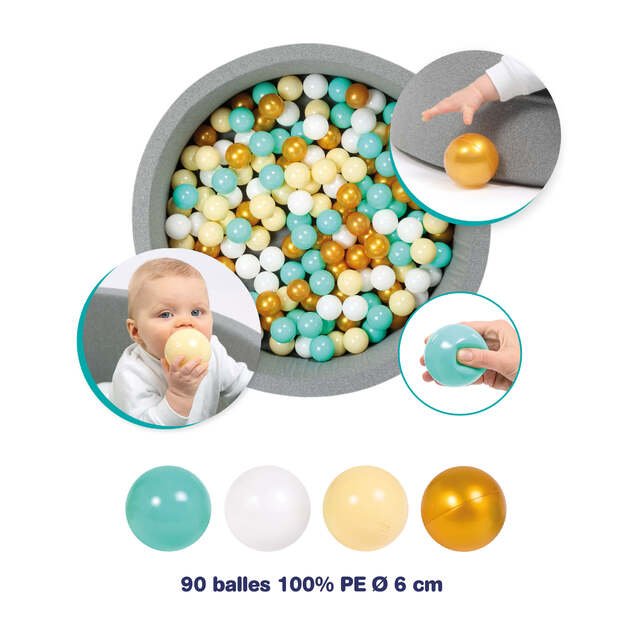 LUDI värviline mängupallide komplekt, 90 tk. 2