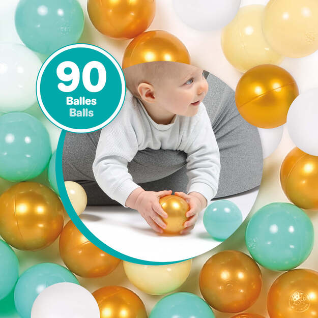 LUDI värviline mängupallide komplekt, 90 tk. 4