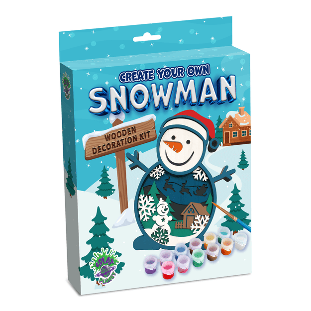 Splat Planet 3D puidust kunstikomplekt, Lumememm