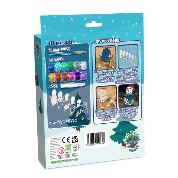 Splat Planet 3D puidust kunstikomplekt, Lumememm 2
