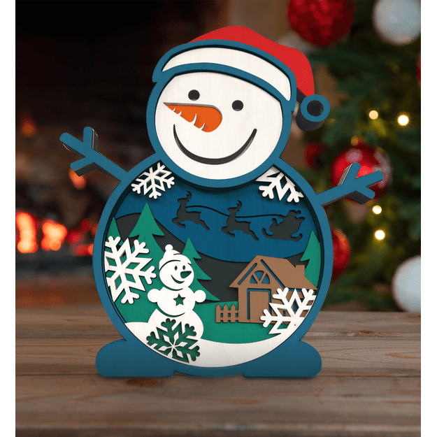 Splat Planet 3D puidust kunstikomplekt, Lumememm 3