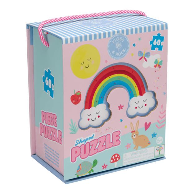 Shaped Jigsaw Puzzle, Rainbow Fairy, 60 pcs.
