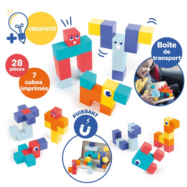 LUDI magnetic construction toy, Mini cubes 2