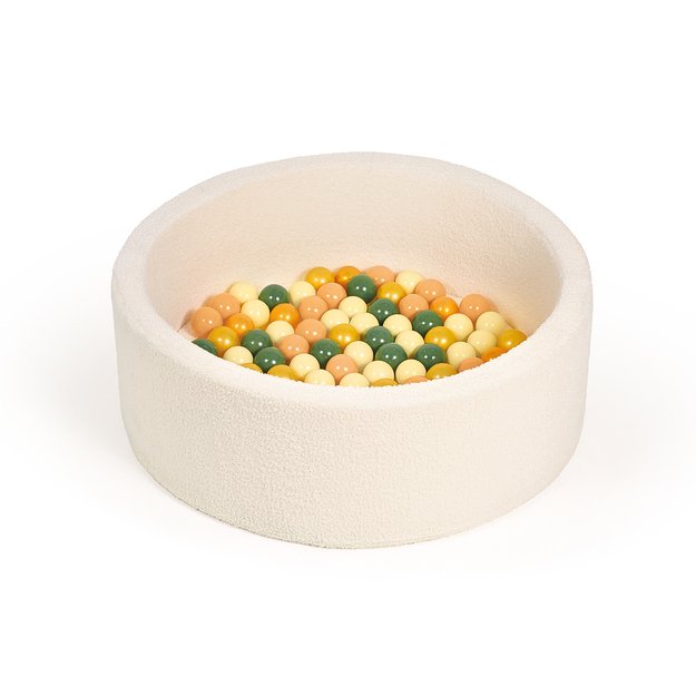 LUDI apvalus kamuoliukų baseinas, baltas