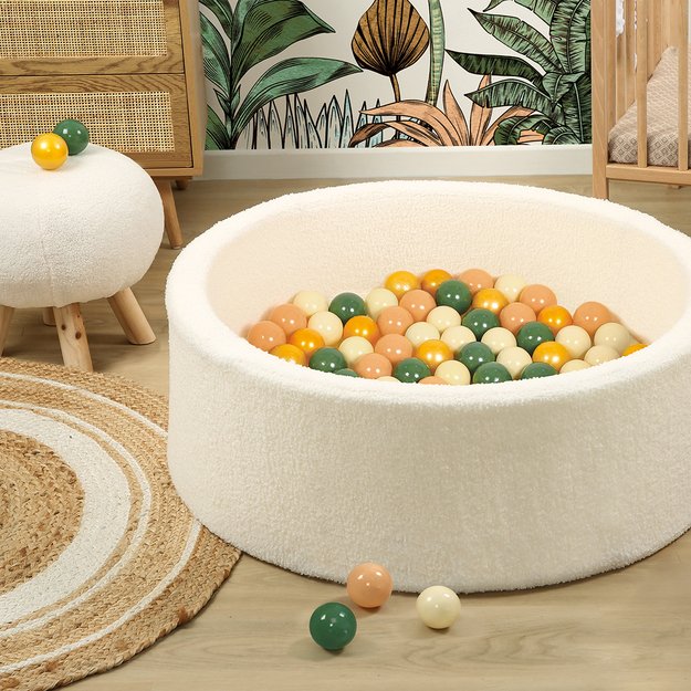 LUDI apvalus kamuoliukų baseinas, baltas 2