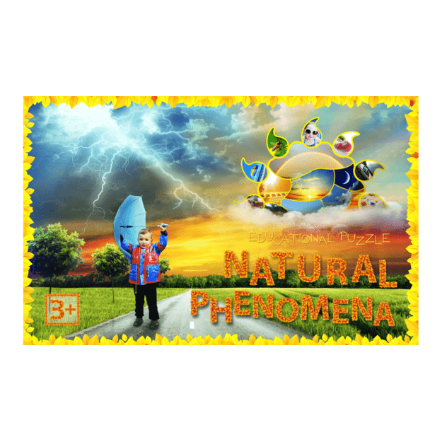 Educational puzzle Natural Phenomena, 3+