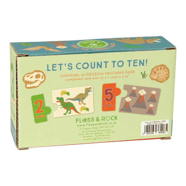 Educational toy-puzzle Count to Ten, Dinosaurs