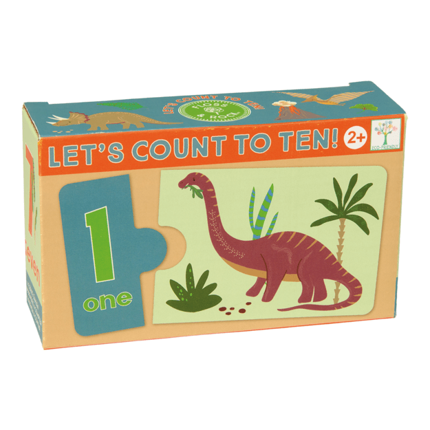 Educational toy-puzzle Count to Ten, Dinosaurs