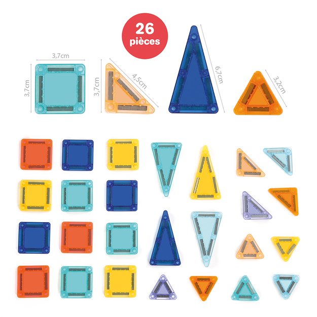LUDI magnetic construction toy, Mini tiles 5