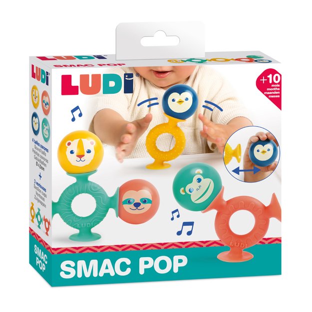 LUDI lipeklīši ar grabulīšu bumbiņām, Smack Pop 1