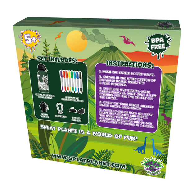 Splat Planet water bottle, Dinosaur 2