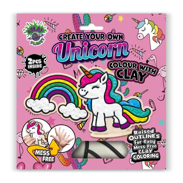 Splat Planet kūrybinis modelino rinkinys su mediniais Vienaragiais