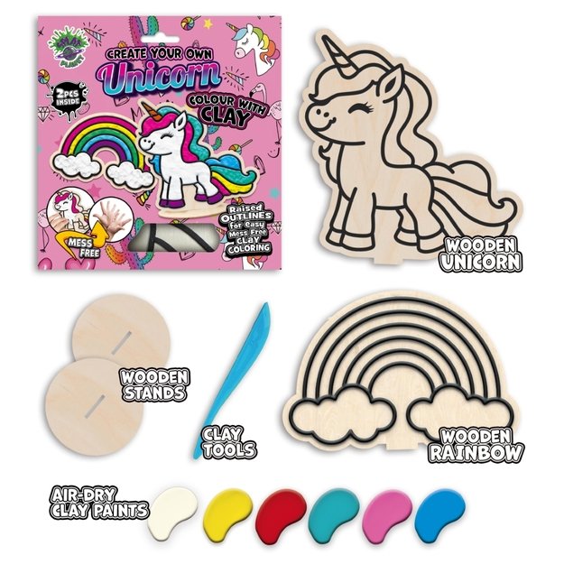 Splat Planet kūrybinis modelino rinkinys su mediniais Vienaragiais 2