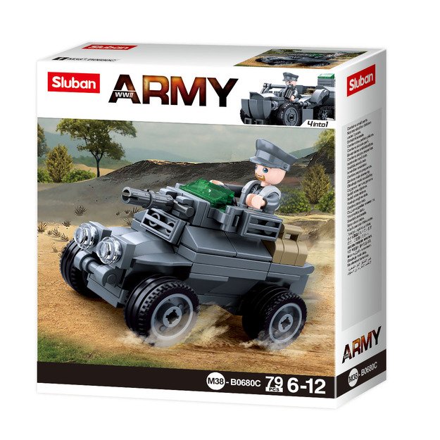 Sluban konstruktorius, WWII Šarvuotas automobilis, 79 det.