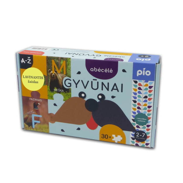 Lavinantis žaislas ABĖCĖLĖ gyvūnai,  2+