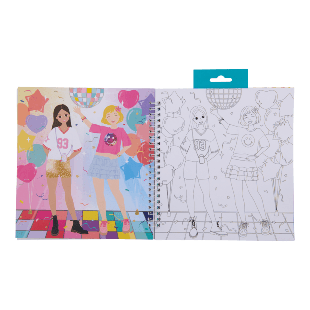 Dress Up Sticker Fun, Fashion Friends by the pool 2