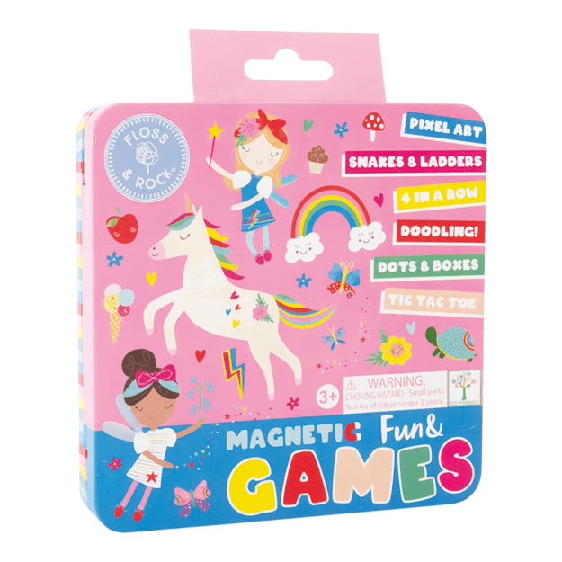 Magnetic Fun and Games Tin 6in1, Rainbow Fairy