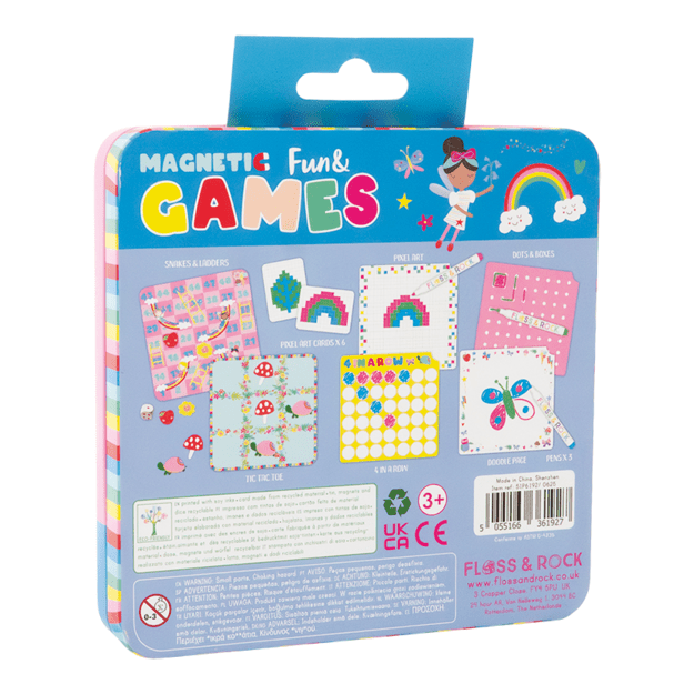 Magnetic Fun and Games Tin 6in1, Rainbow Fairy 2
