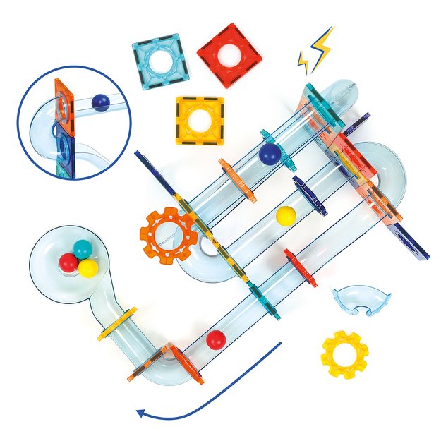 LUDI magnētiskais konstruktors Trašu sistēma ar bumbiņām 3