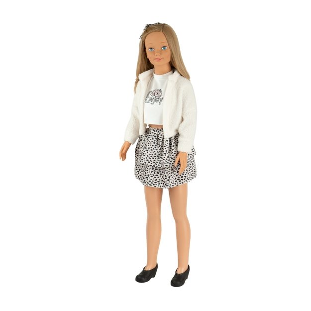 Arias nukk Carole valge jakiga, 105 cm