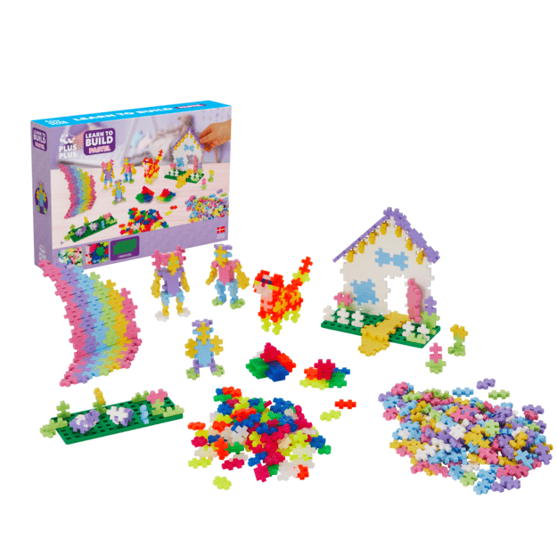 Plus Plus PRADŽIAMOKSLIS, pastelinių-neoninių spalvų