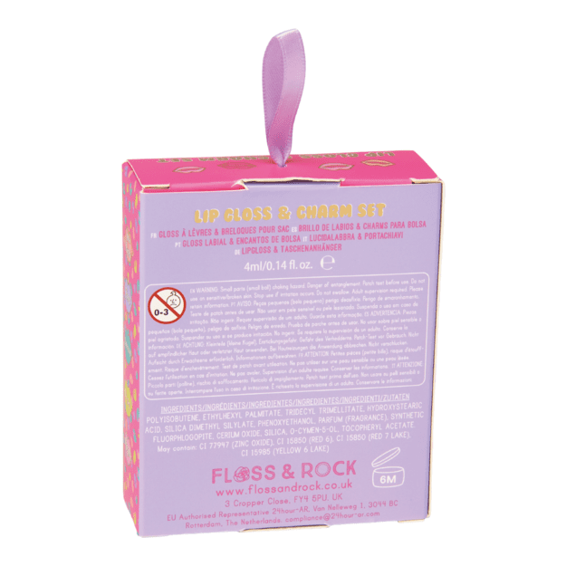 Lip Gloss & Charm Set