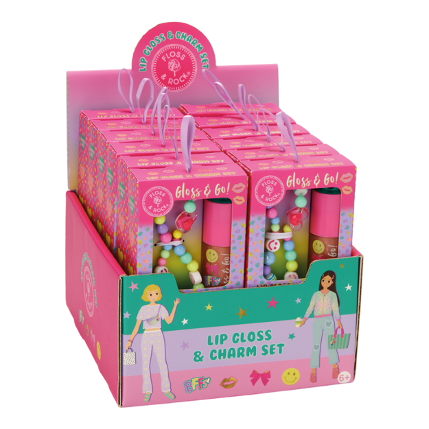 Lip Gloss & Charm Set